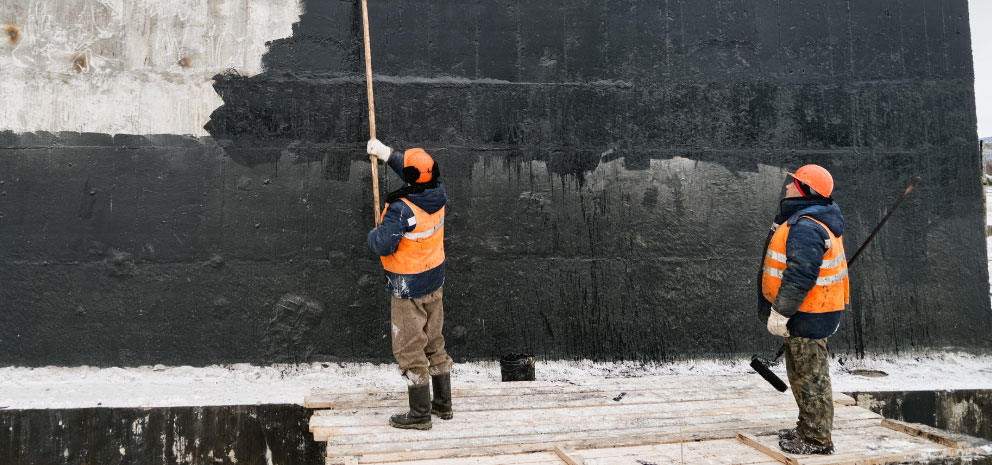 Muros impermeabilizados