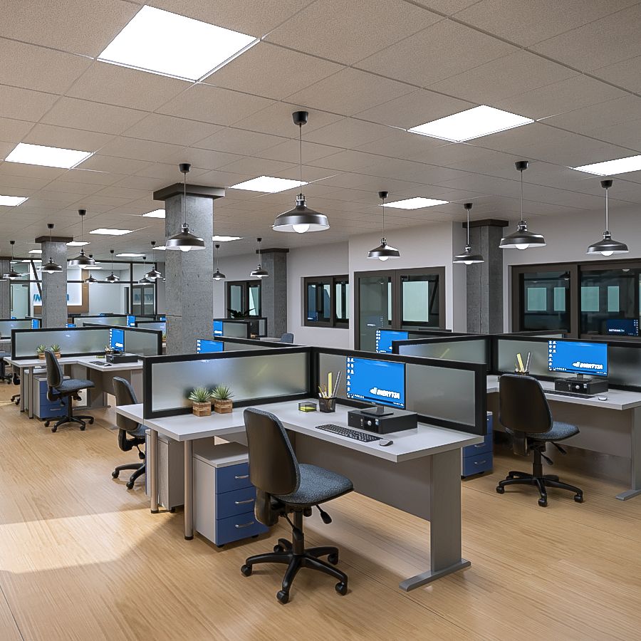 Sillas y escritorios